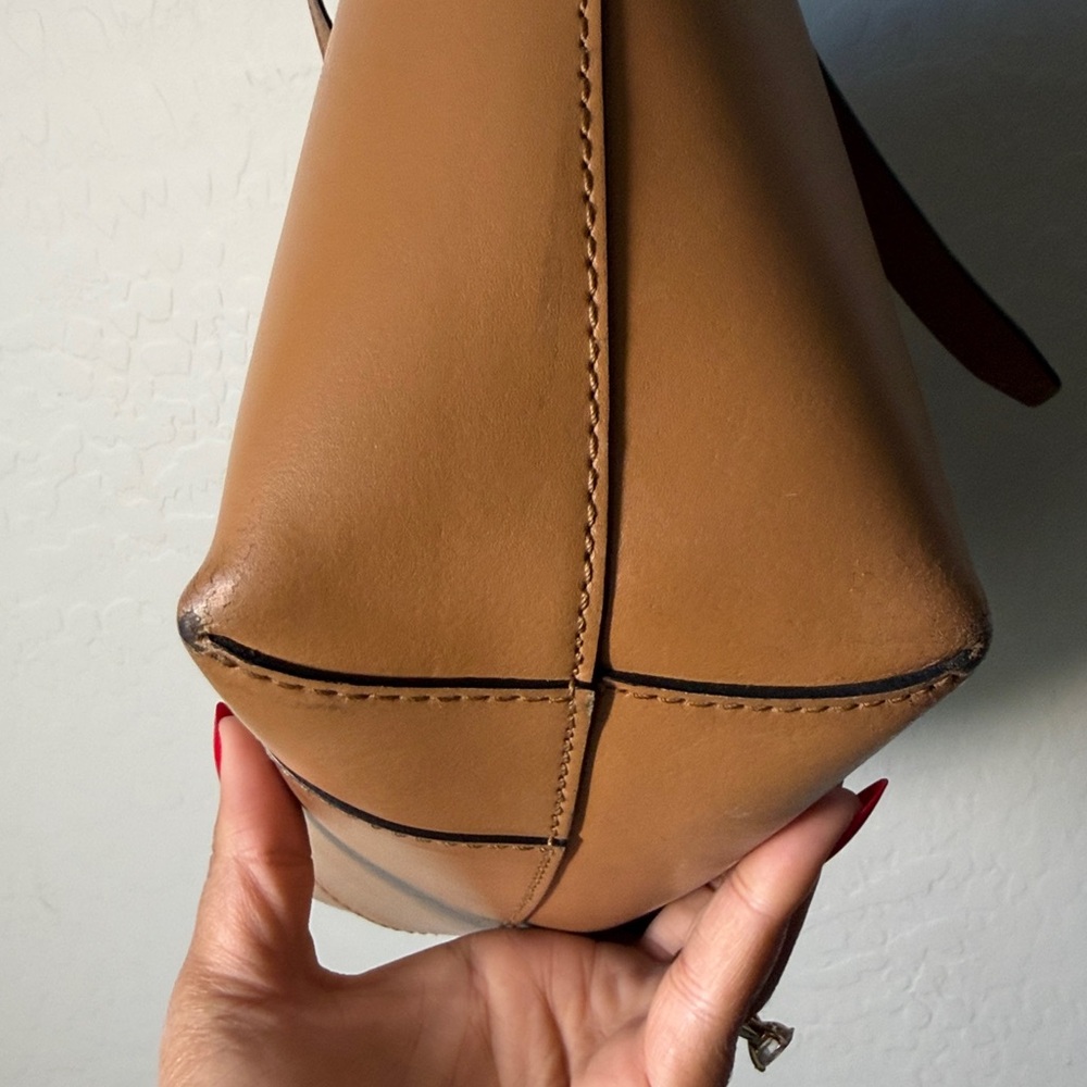 Zac Posen Medium Tote Leather Tan - Picture 5 of 11